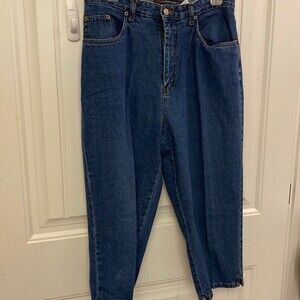 E726 Bill Blass Jean Denim Capri EUC Size 12